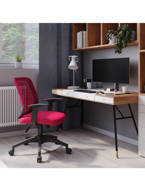 Office Chair Ranger Red Mesh Chair DPA95ATG/BK-RD - enlarged view