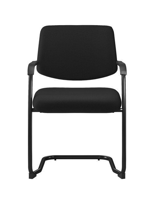Stacking Chair Aria Lightweight Black Boardroom Chair BCF/D336V/BK - enlarged view