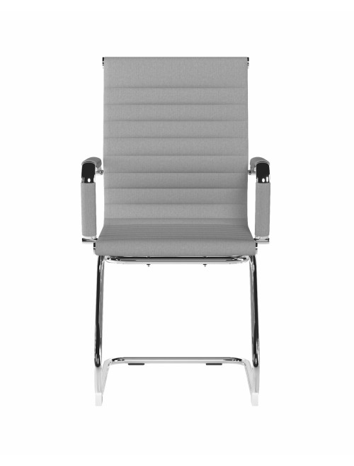 Fabric Visitor Chair Aura Grey Office Chair BCF/8003AV/GY - enlarged view