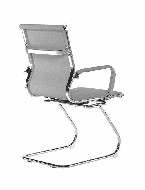 Fabric Visitor Chair Aura Grey Office Chair BCF/8003AV/GY - enlarged view