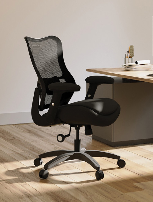 Heavy Duty Chiropractor Chair Sora 24hr 31 Stone Mesh Bariatric Chair BCM/L420/BK