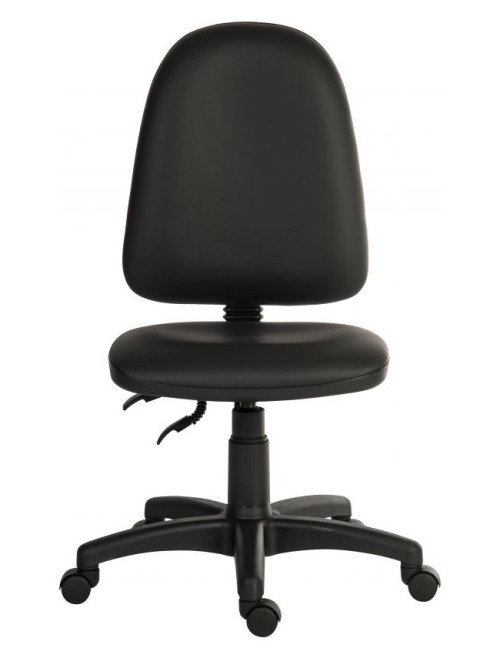 Office Chair Ergo Twin Black PU Operator Chair 2900PU-BLK - enlarged view