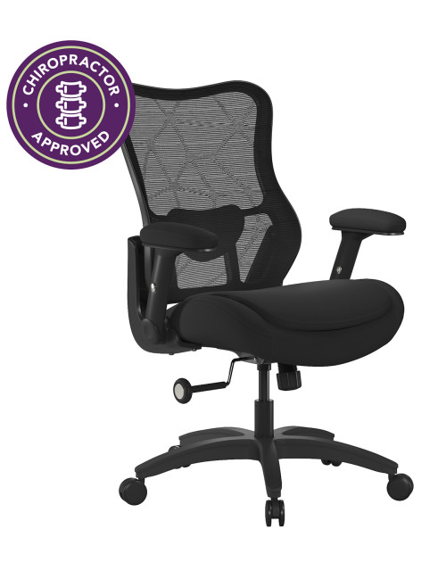 Office Chair Sora 24hr 31 Stone Mesh Bariatric Chair BCM/L420/BK - enlarged view