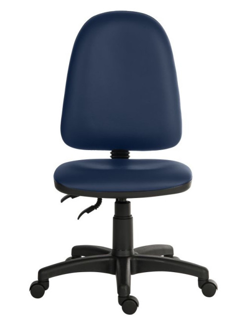 Office Chair Ergo Twin Blue PU Operator Chair 2900PU-BLU - enlarged view