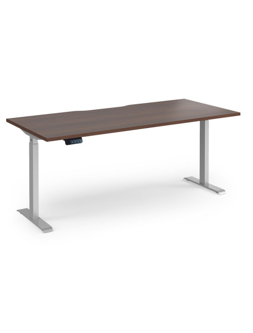 Sit Stand Desk Walnut Elev8 Contract Height Adjustable Desk 1800mm EVC-1800-S-W - enlarged view