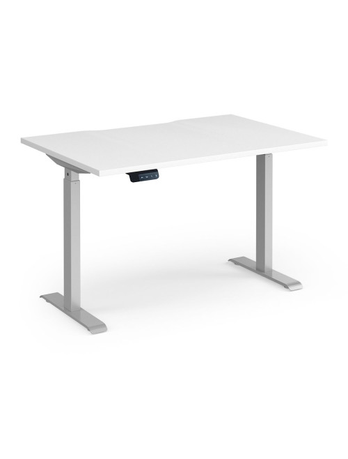 Sit Stand Desk White Elev8 Contract Height Adjustable Desk 1200mm EVC-1200-S-WH - enlarged view