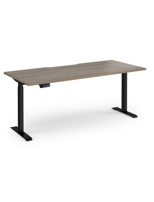 Sit Stand Desk Nebraska Oak Elev8 Contract Height Adjustable Desk 1800mm EVC-1800-S-NO - enlarged view