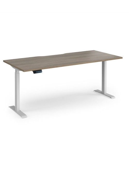 Sit Stand Desk Nebraska Oak Elev8 Contract Height Adjustable Desk 1800mm EVC-1800-S-NO - enlarged view