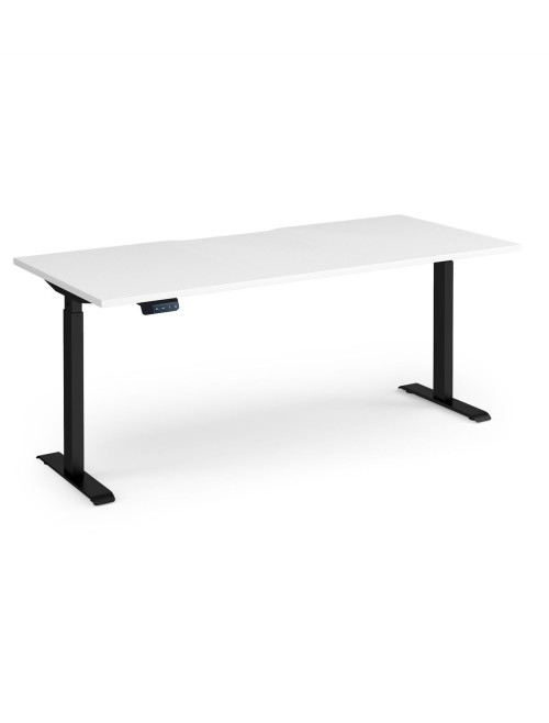 Sit Stand Desk White Elev8 Contract Height Adjustable Desk 1800mm EVC-1800-S-WH - enlarged view