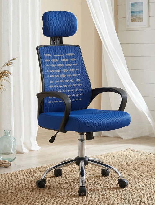 Mesh Office Chair Blue Sigma High Back Mesh Chair by Nautilus
