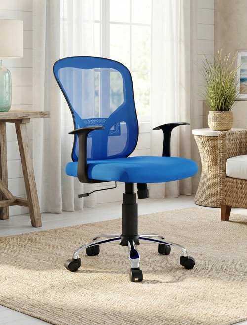 Mesh Office Chair Blue Tampa Computer Chair AOC8141BLU