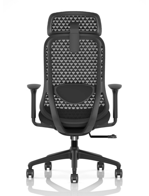 Mesh Office Chair Black Prism Ergonomic Office Chair with Headrest OP000379 - enlarged view