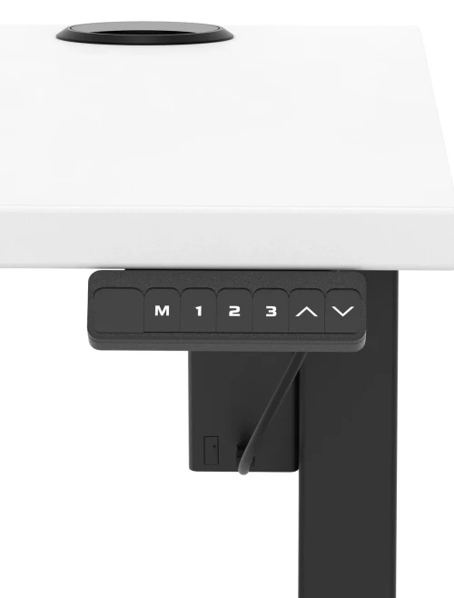 Air Lite Height Adjustable Office Desk Brick Red 1200mm Sit Stand Desk HA04475 - enlarged view