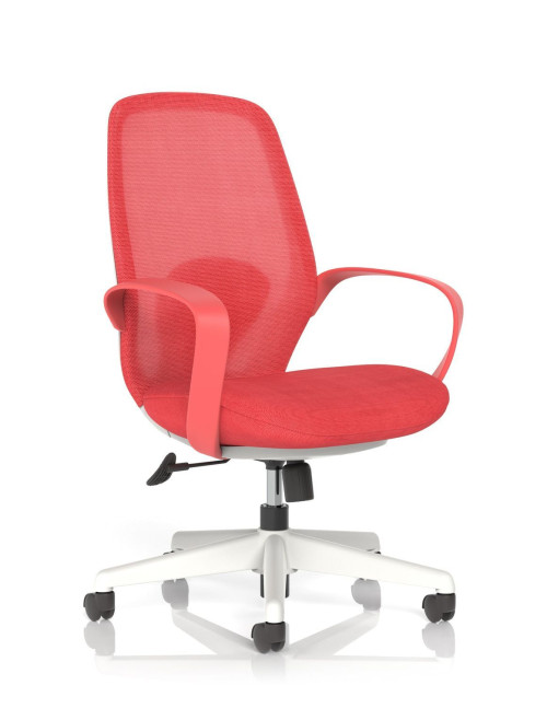 Mesh Office Chair Red Ariel Task Operator Chair OP000359 - enlarged view