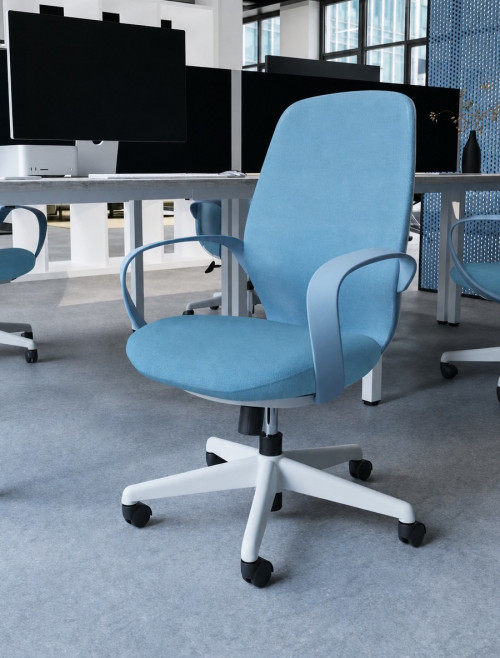 Mesh Office Chair Blue Ariel Task Operator Chair OP000357