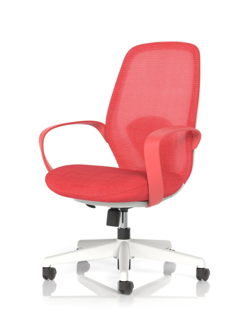 Mesh Office Chair Red Ariel Task Operator Chair OP000359 - enlarged view