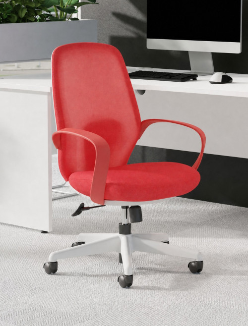 Mesh Office Chair Red Ariel Task Operator Chair OP000359