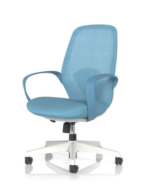 Mesh Office Chair Blue Ariel Task Operator Chair OP000357 - enlarged view