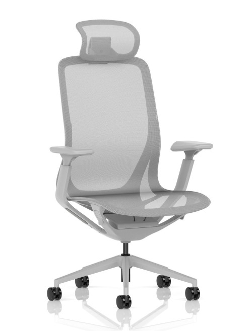Mesh Office Chair Lumo Halo Grey Task Operator Chair EX000269 - enlarged view