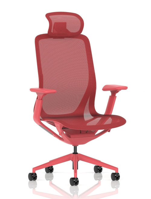 Mesh Office Chair Lumo Volt Red Task Operator Chair EX000273 - enlarged view