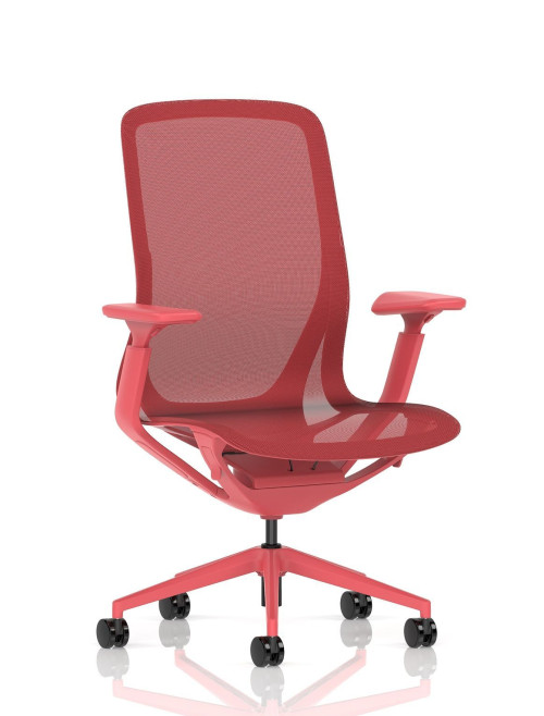 Mesh Office Chair Lumo Volt Red Task Operator Chair EX000273 - enlarged view