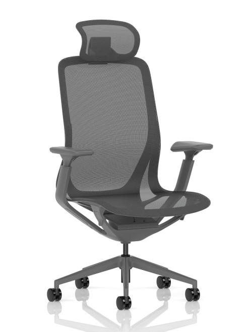 Mesh Office Chair Lumo Shadow Grey Task Operator Chair EX000267 - enlarged view