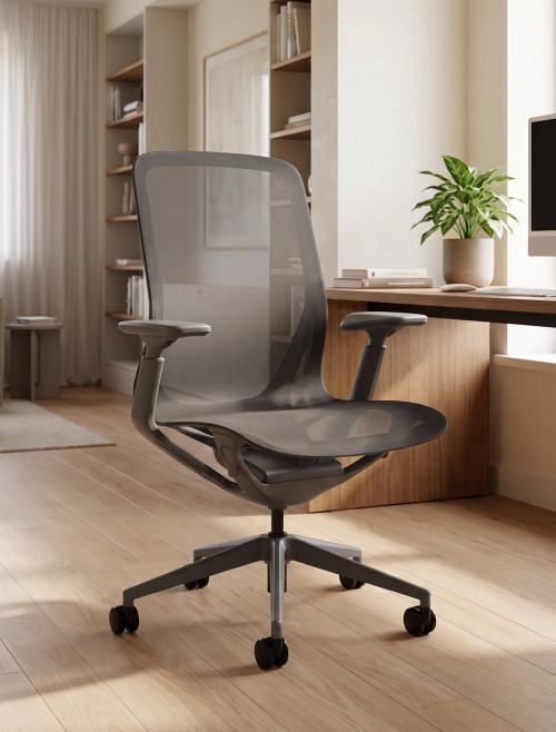 Mesh Office Chair Lumo Shadow Grey Task Operator Chair EX000267