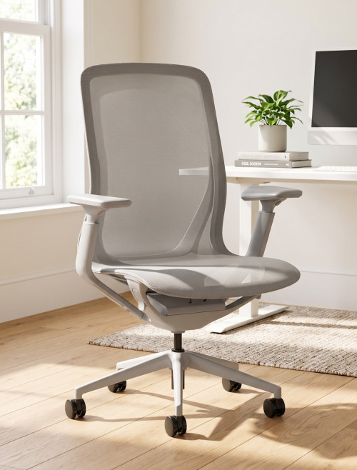 Mesh Office Chair Lumo Halo Grey Task Operator Chair EX000269