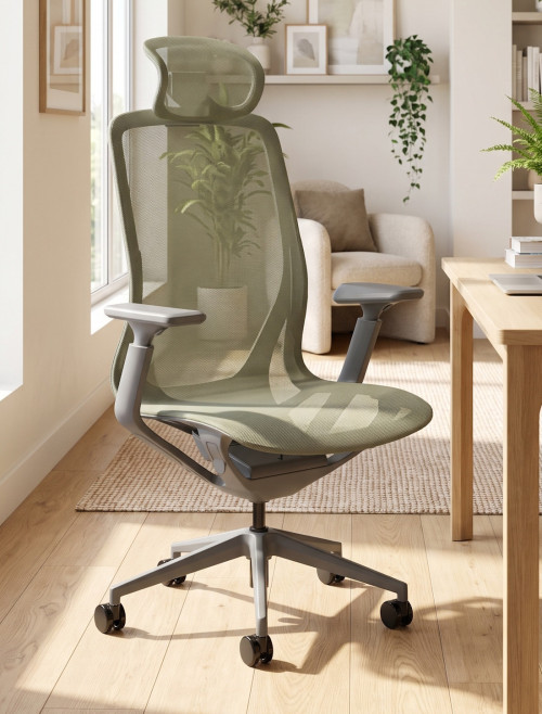 Mesh Office Chair Lumo Verge Green Task Operator Chair EX000271 - enlarged view