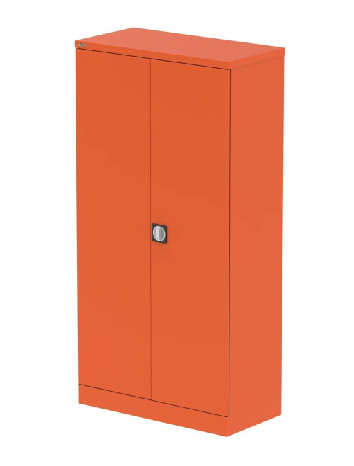 Office Storage Qube 2 Door Metal Office Cupboard Sienna Orange 1830mm QC2SOR - enlarged view